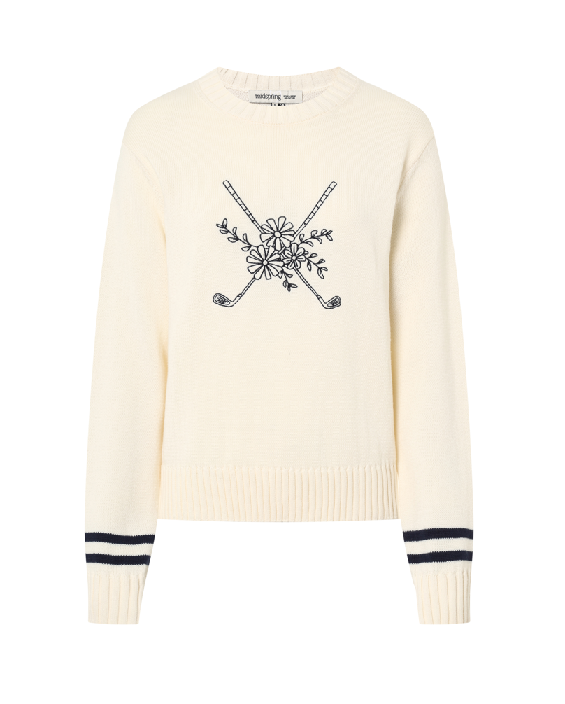 Golf Club Sweater in Ivory – Midspring