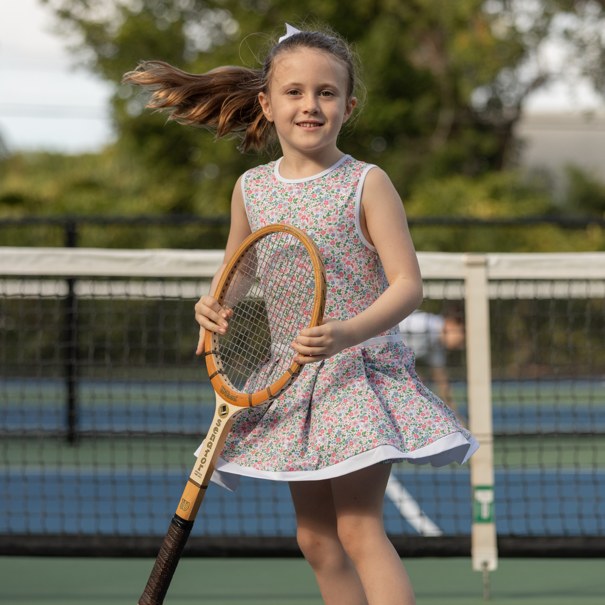 Taft Tennis Dress in Midspring Floral - Midspring