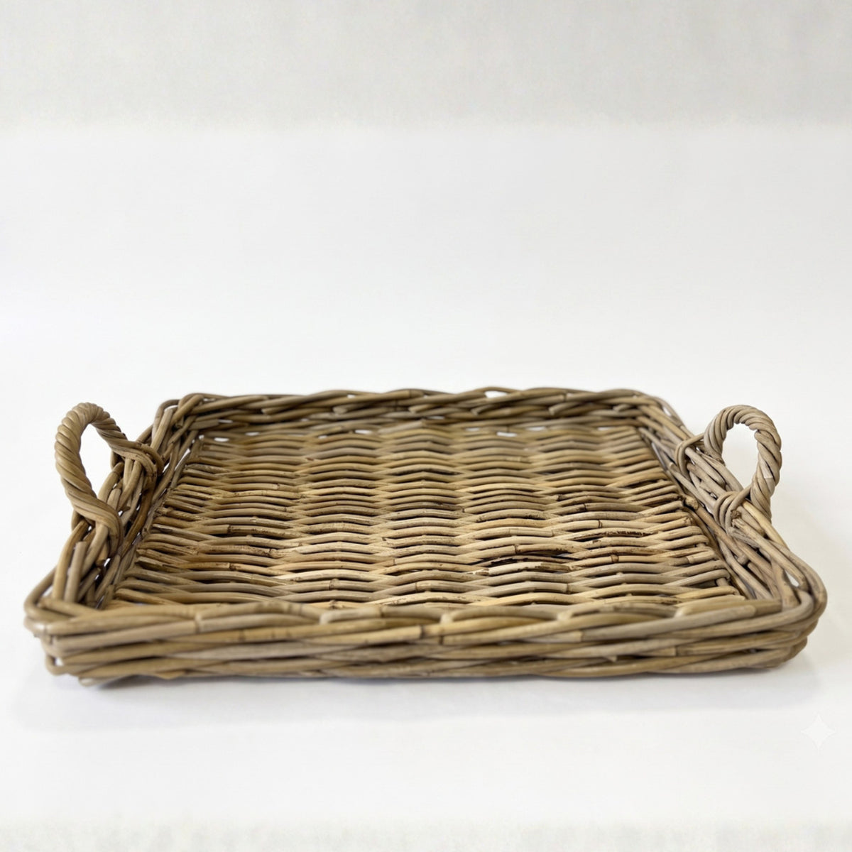 Cole Farmhouse Rattan Serving Tray - Midspring
