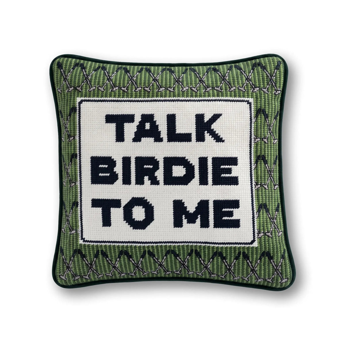 Talk Birdie to Me Needlepoint Pillow - Midspring