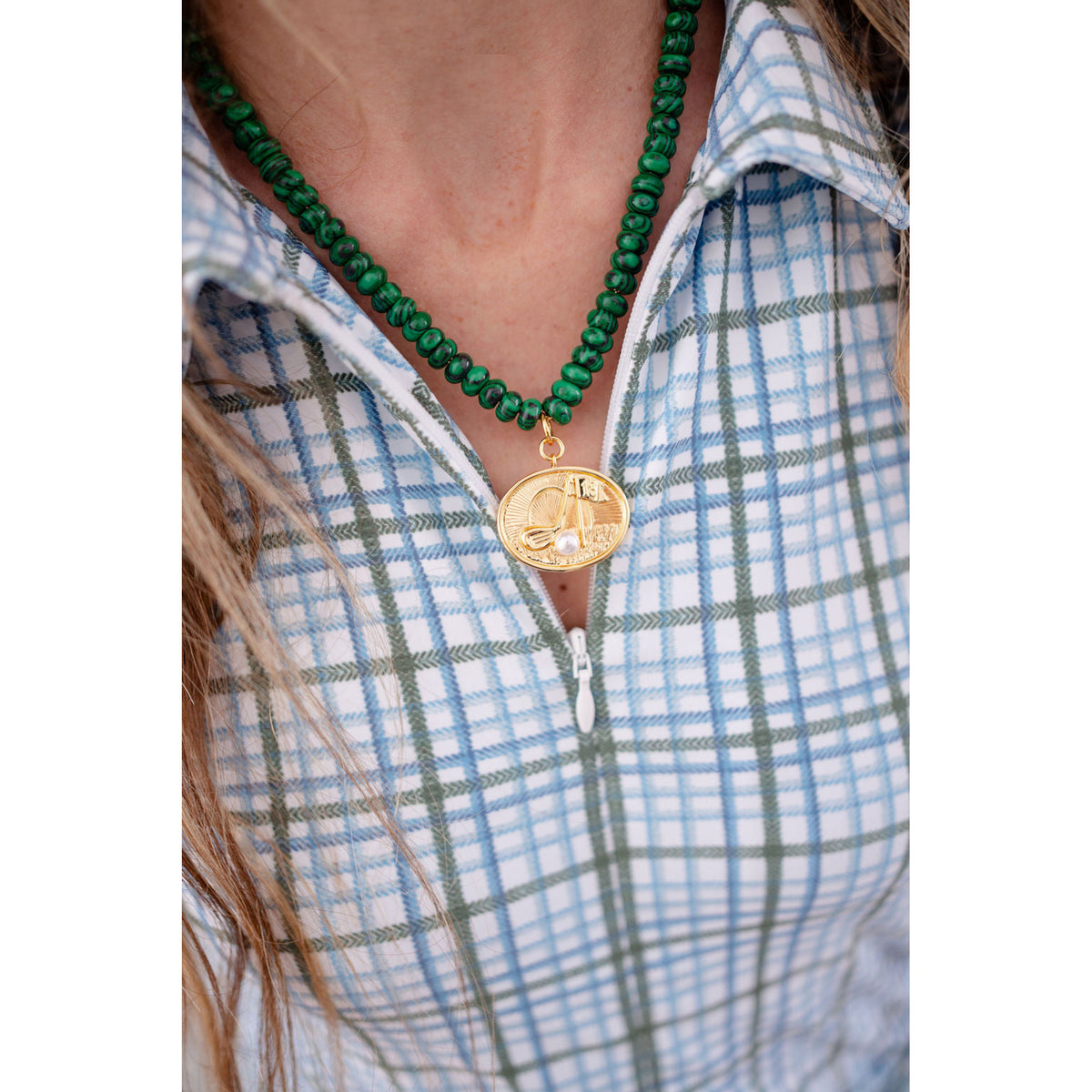 Golf Pendant Necklace - 18K Gold Plated - Midspring