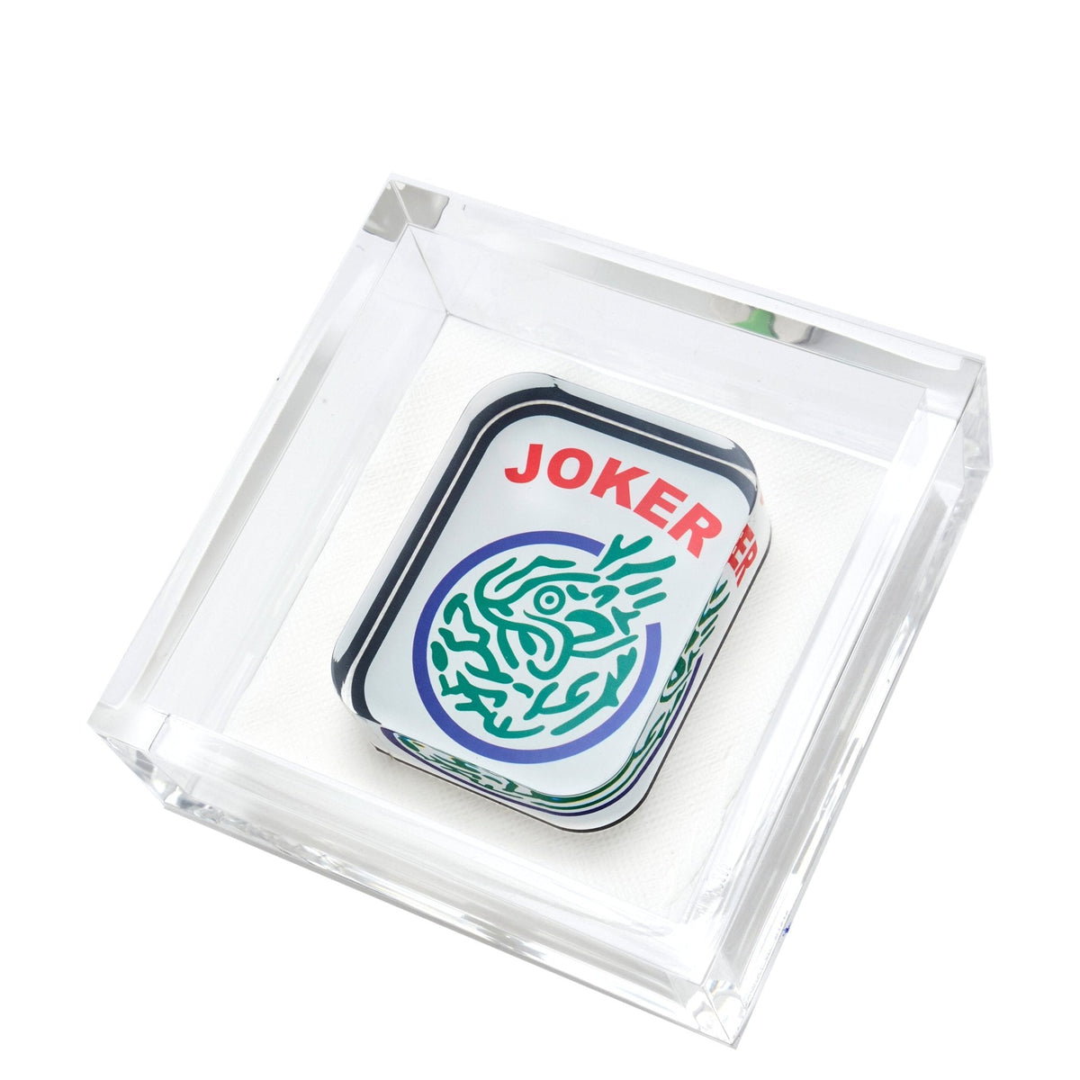 Mahjong Joker Acrylic Cocktail Napkin Holder - Midspring