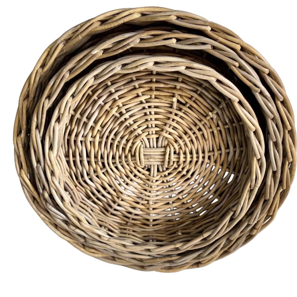 Charleston Rattan Round Tray - Midspring
