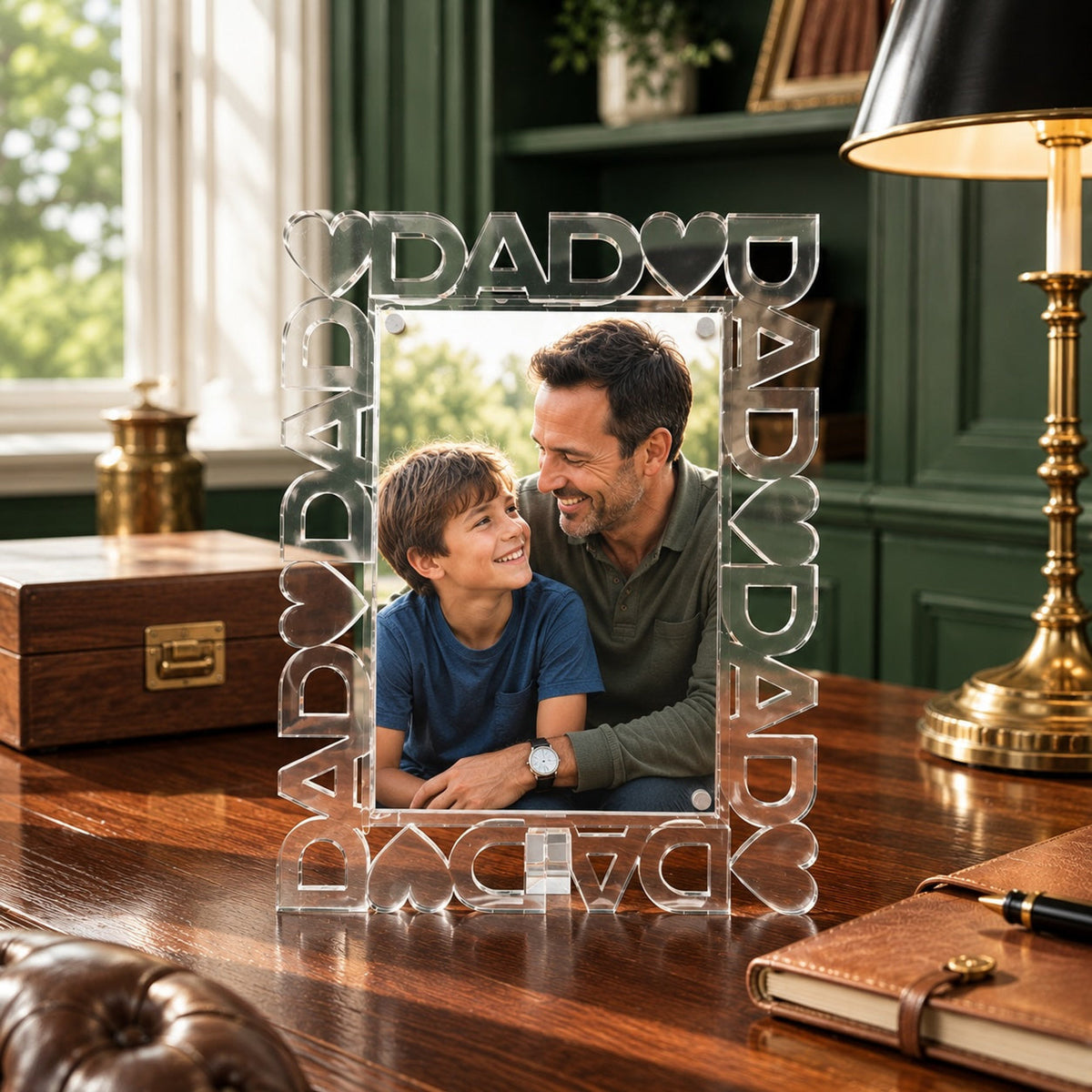 Heart Dad Acrylic Word Frame - Midspring
