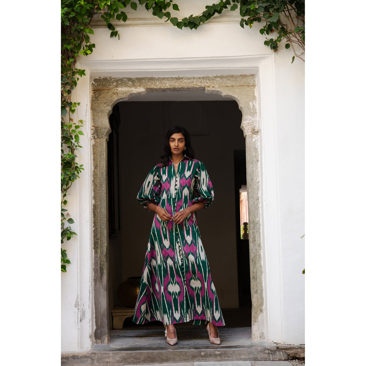 Green Jodhpur Dress - Midspring