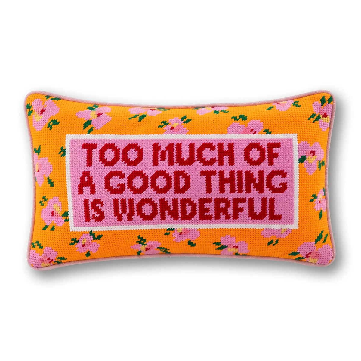 Too Much Needlepoint Pillow - Midspring