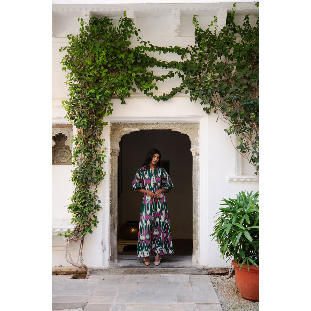 Green Jodhpur Dress - Midspring