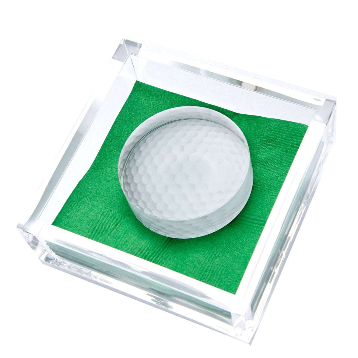 Golf Ball Acrylic Cocktail Napkin Holder - Midspring
