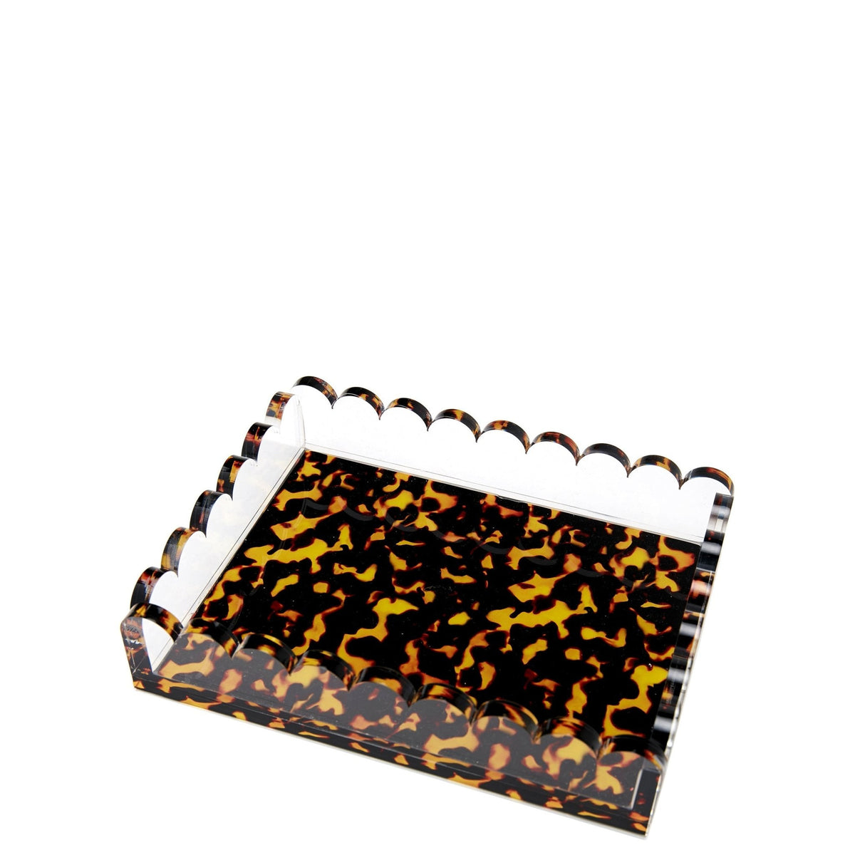 Tortoise Acrylic Scallop Tray - Midspring