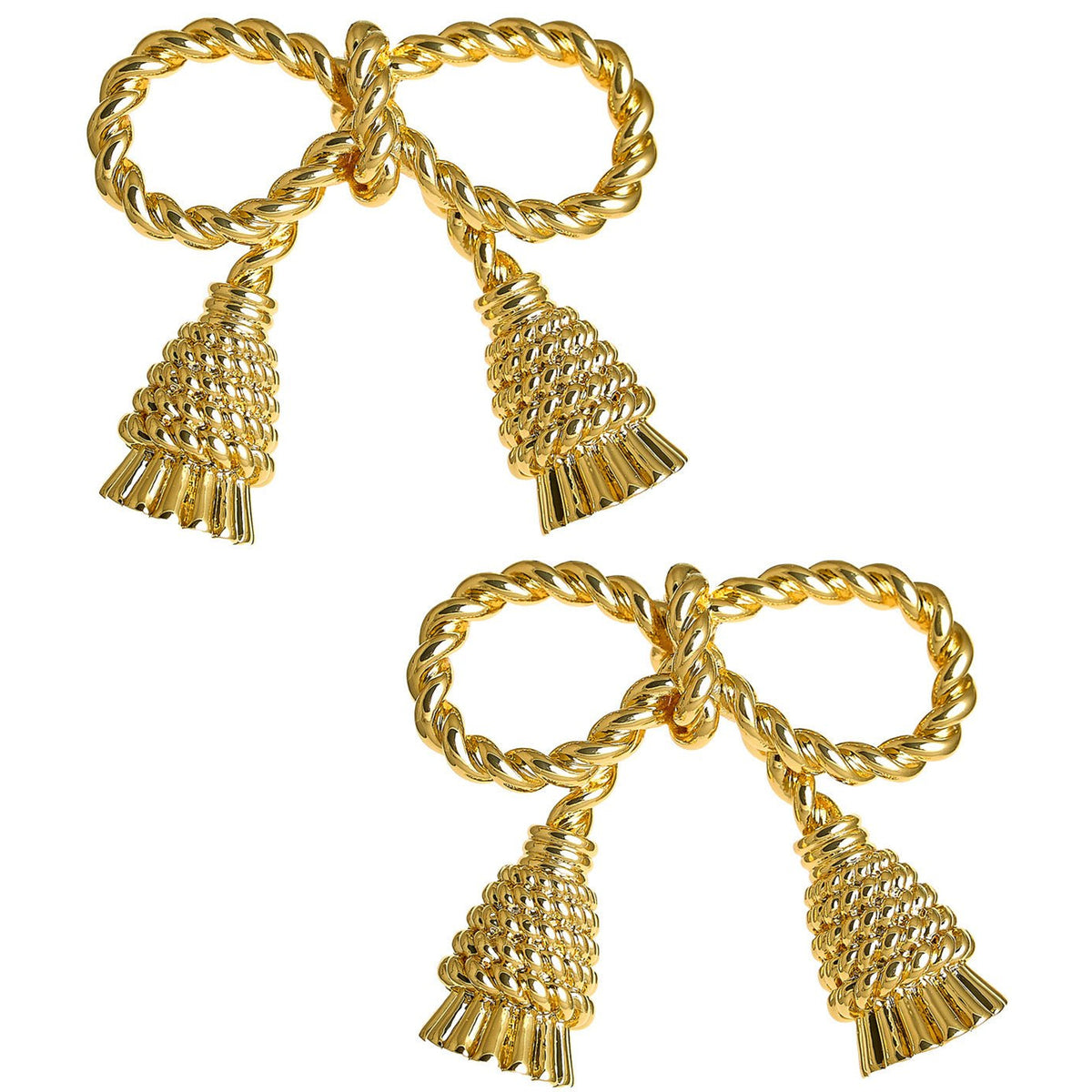 Delaney Tassel Stud Earring - 18K Gold Plated - Midspring