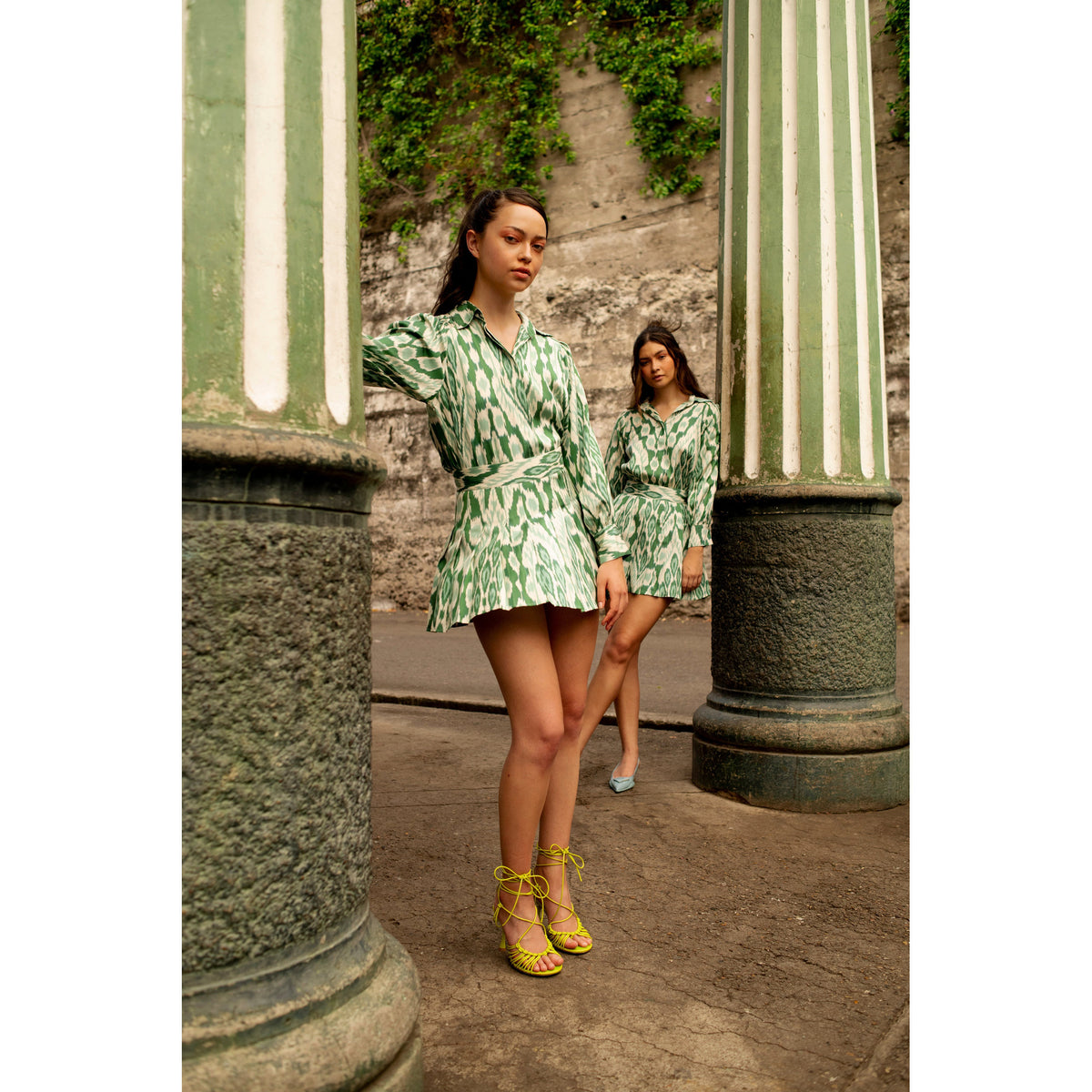 Green Ikat Set - Midspring