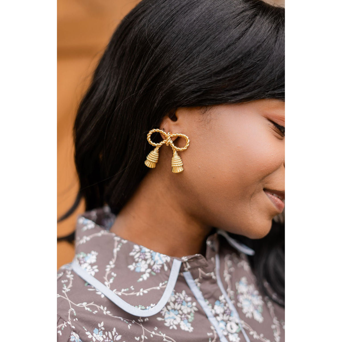 Delaney Tassel Stud Earring - 18K Gold Plated - Midspring