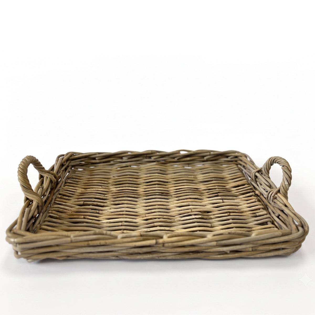 Cole Farmhouse Rattan Serving Tray - Midspring