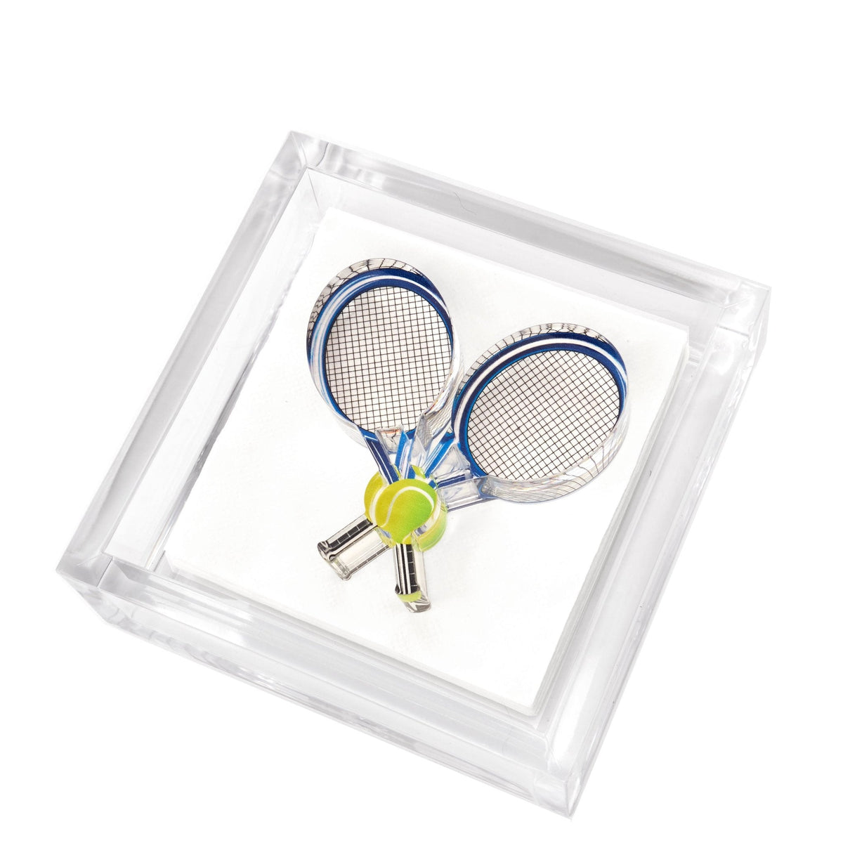 Tennis Racquets Acrylic Cocktail Napkin Holder - Midspring