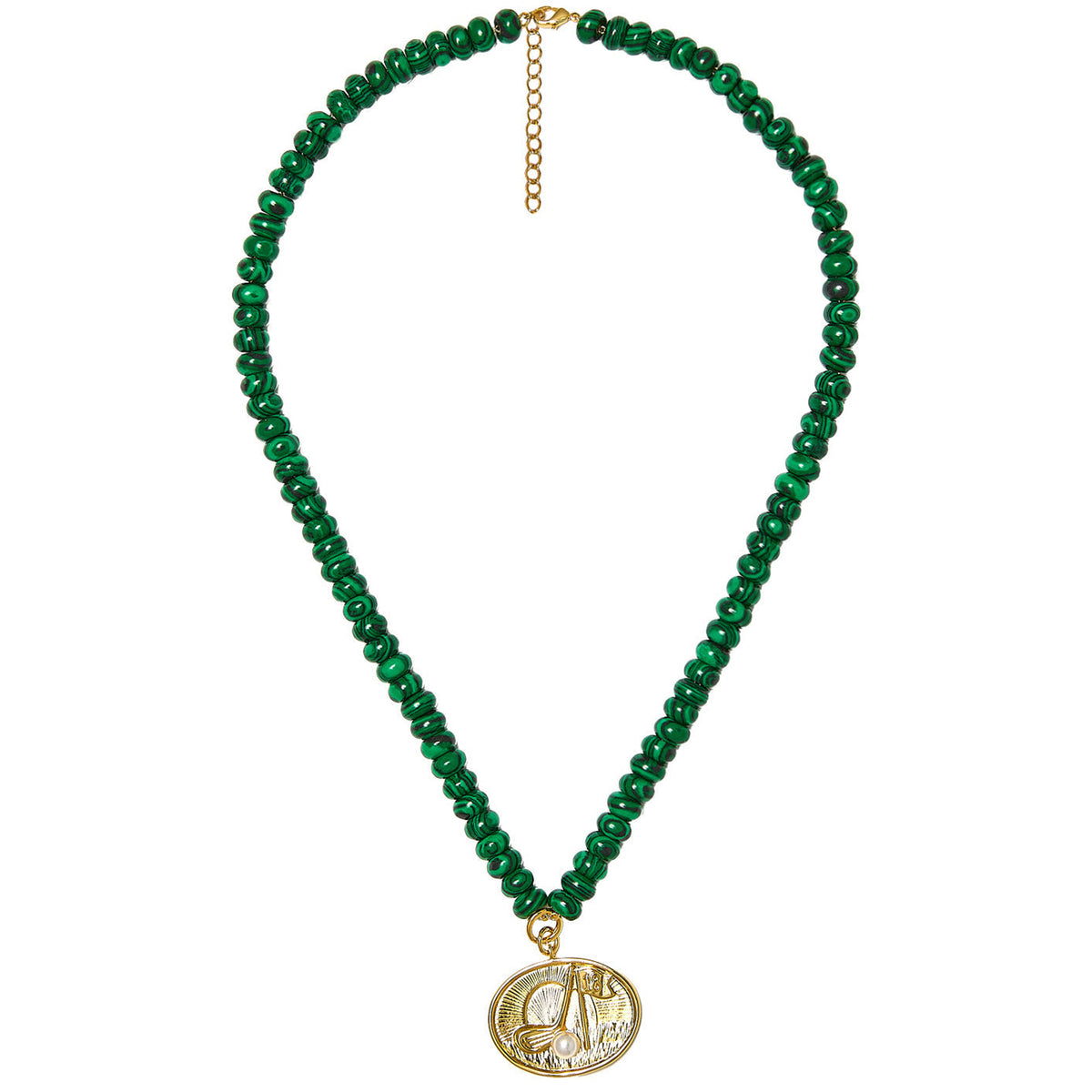 Golf Pendant Necklace - 18K Gold Plated - Midspring