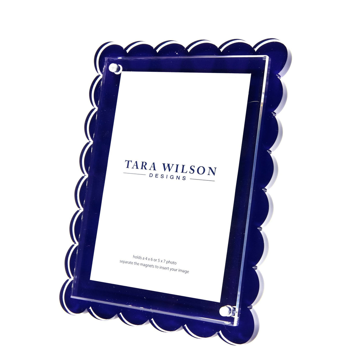 Navy Acrylic Scallop Frame - Midspring