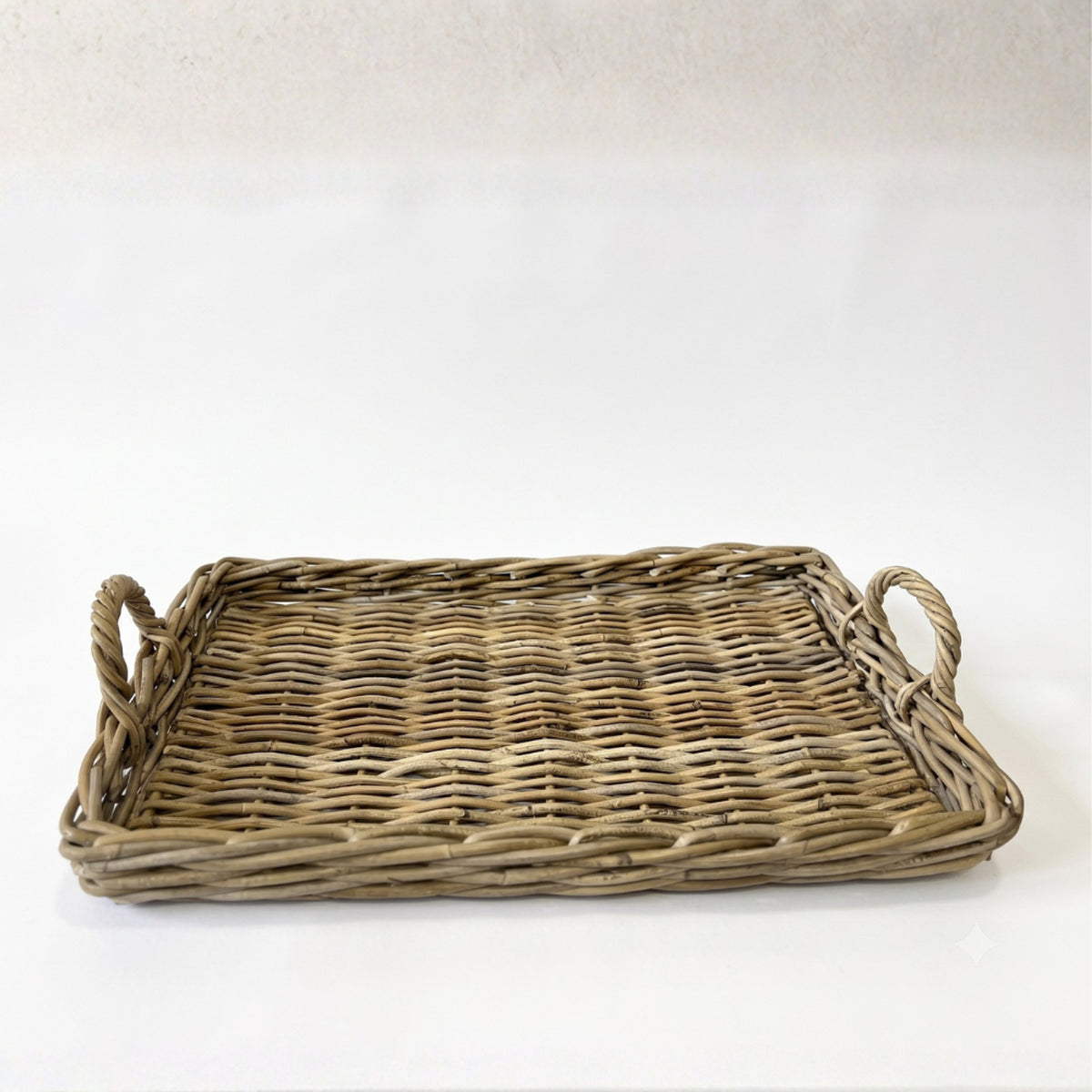 Cole Farmhouse Rattan Serving Tray - Midspring