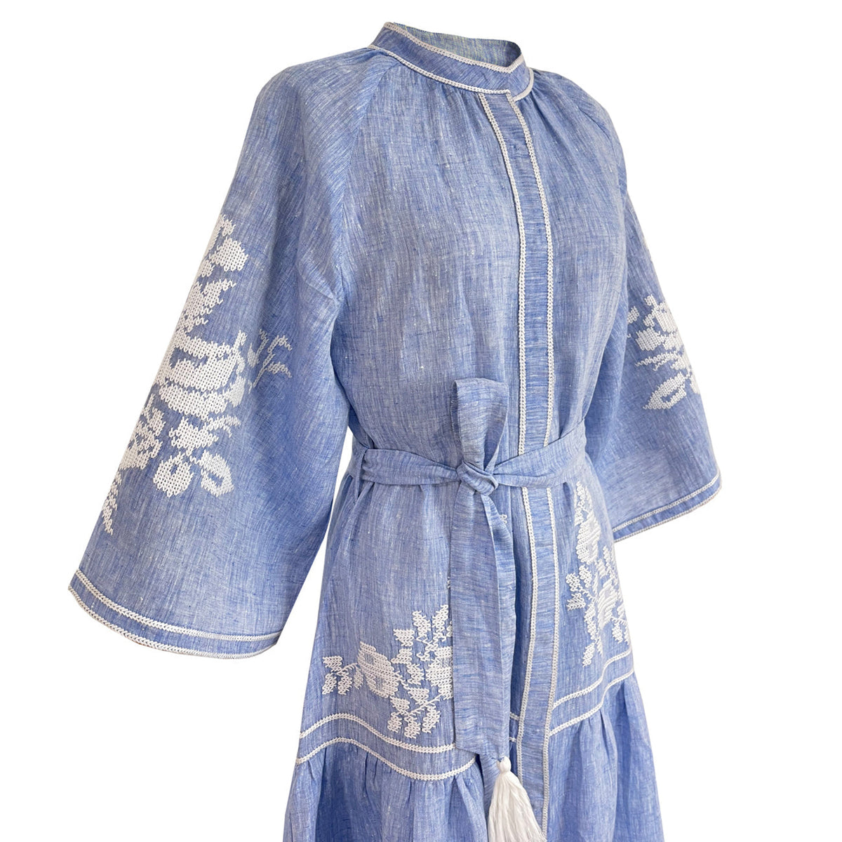Light Denim Swan Dress - Midspring