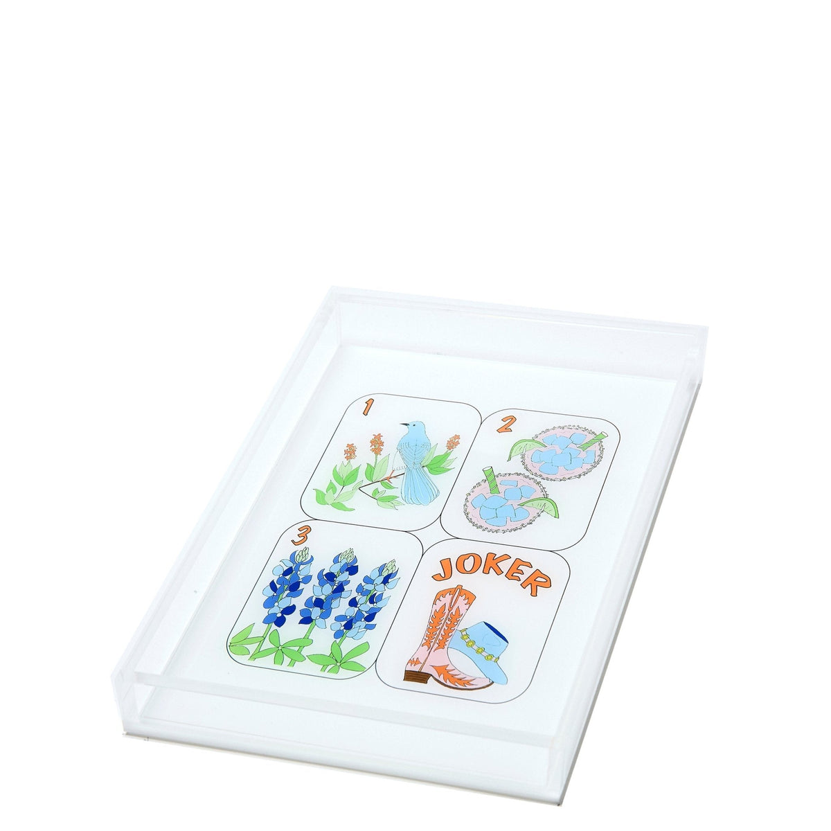 Texas Mahjong Tiles Acrylic Tray - Midspring