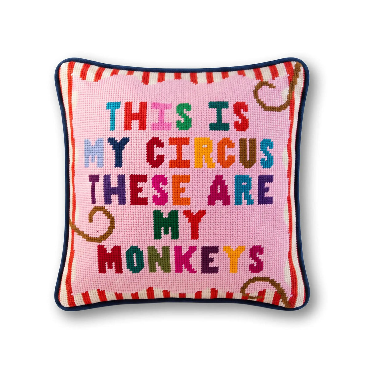 My Circus Needlepoint Pillow - Midspring