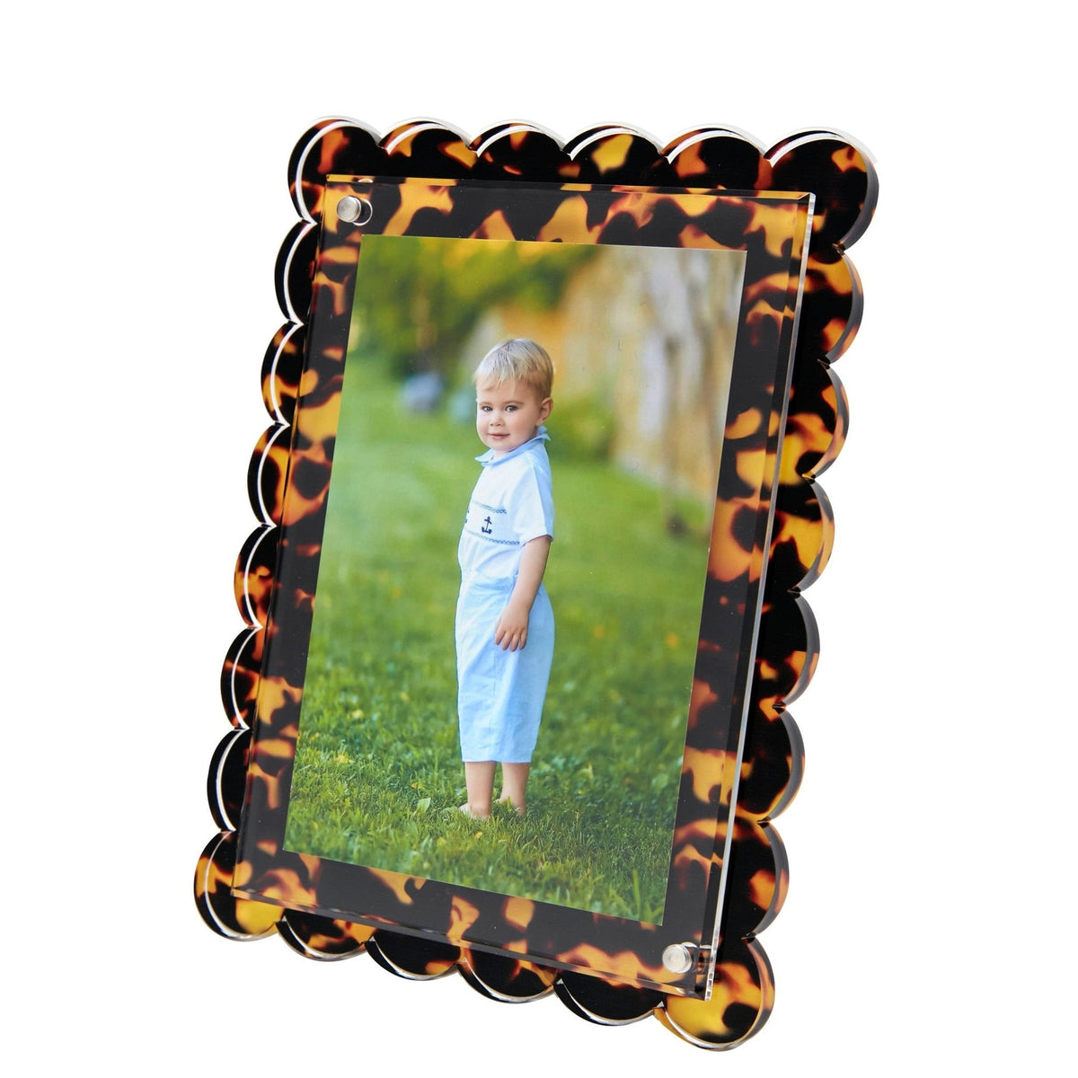 Tortoise Acrylic Scallop Frame - Midspring