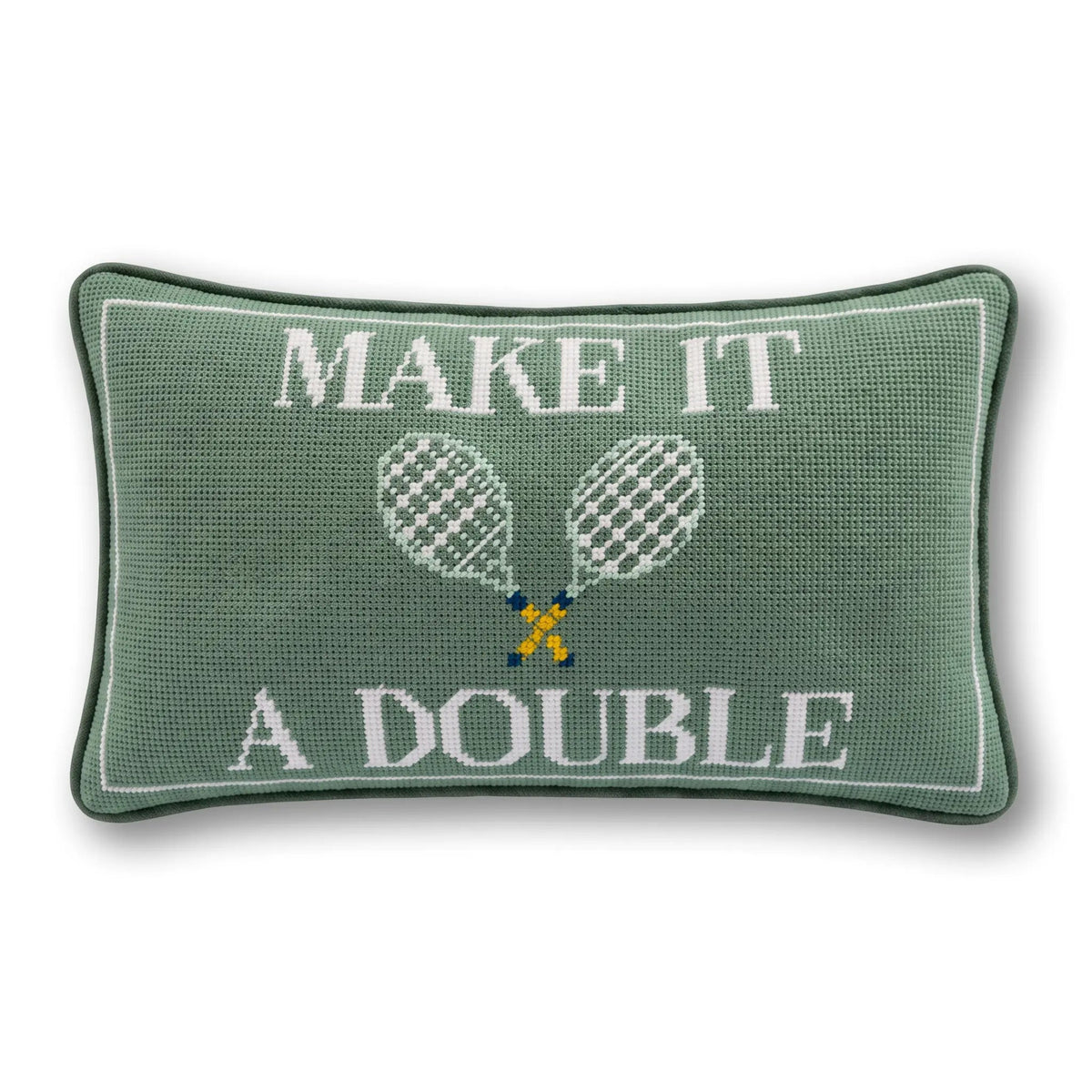 Make It a Double Needlepoint Pillow - Midspring